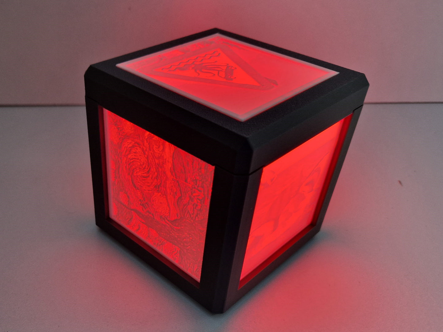 Litho lamp met kleuren LED, oplaadbaar
