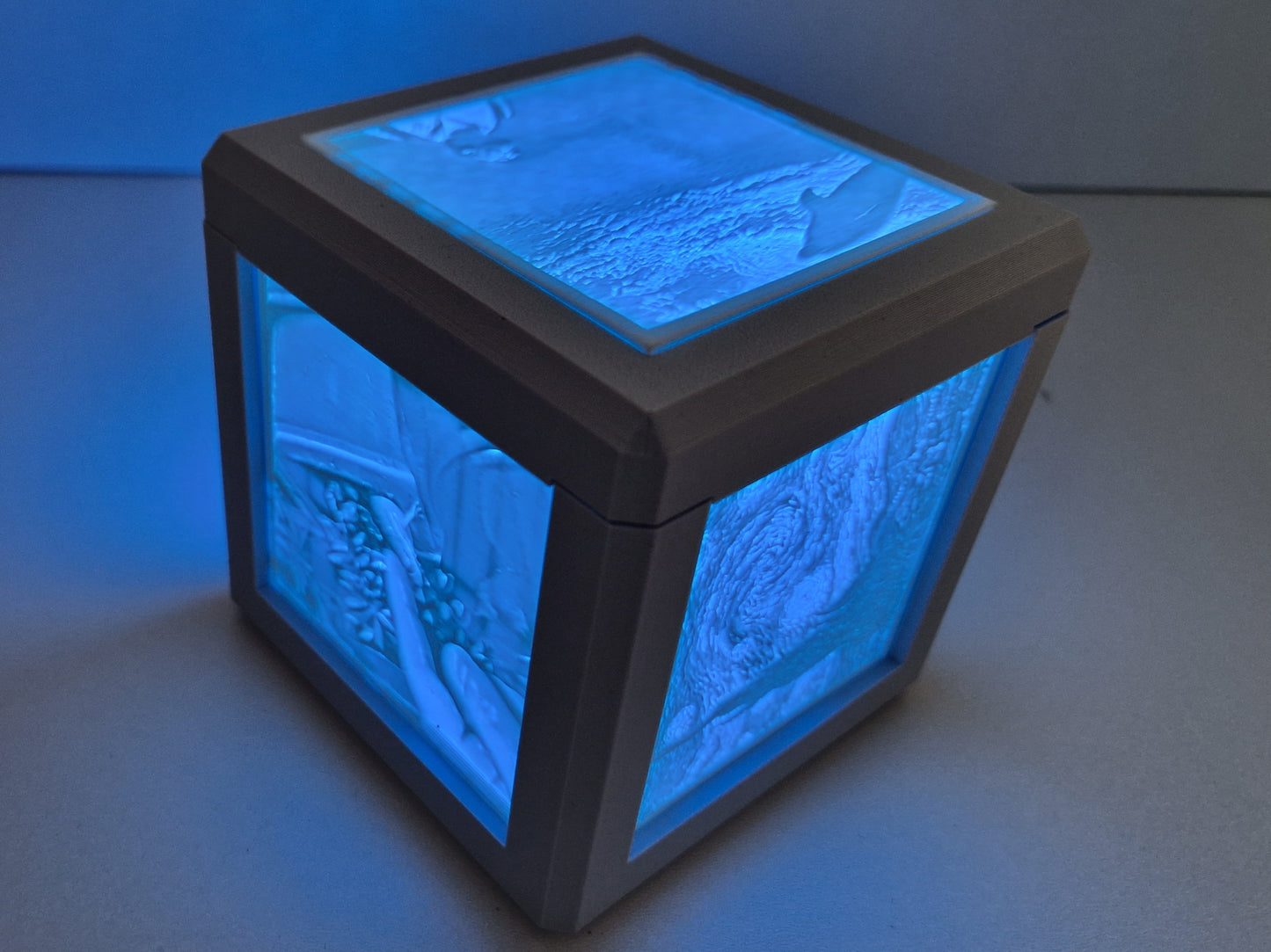 Litho lamp met kleuren LED, oplaadbaar