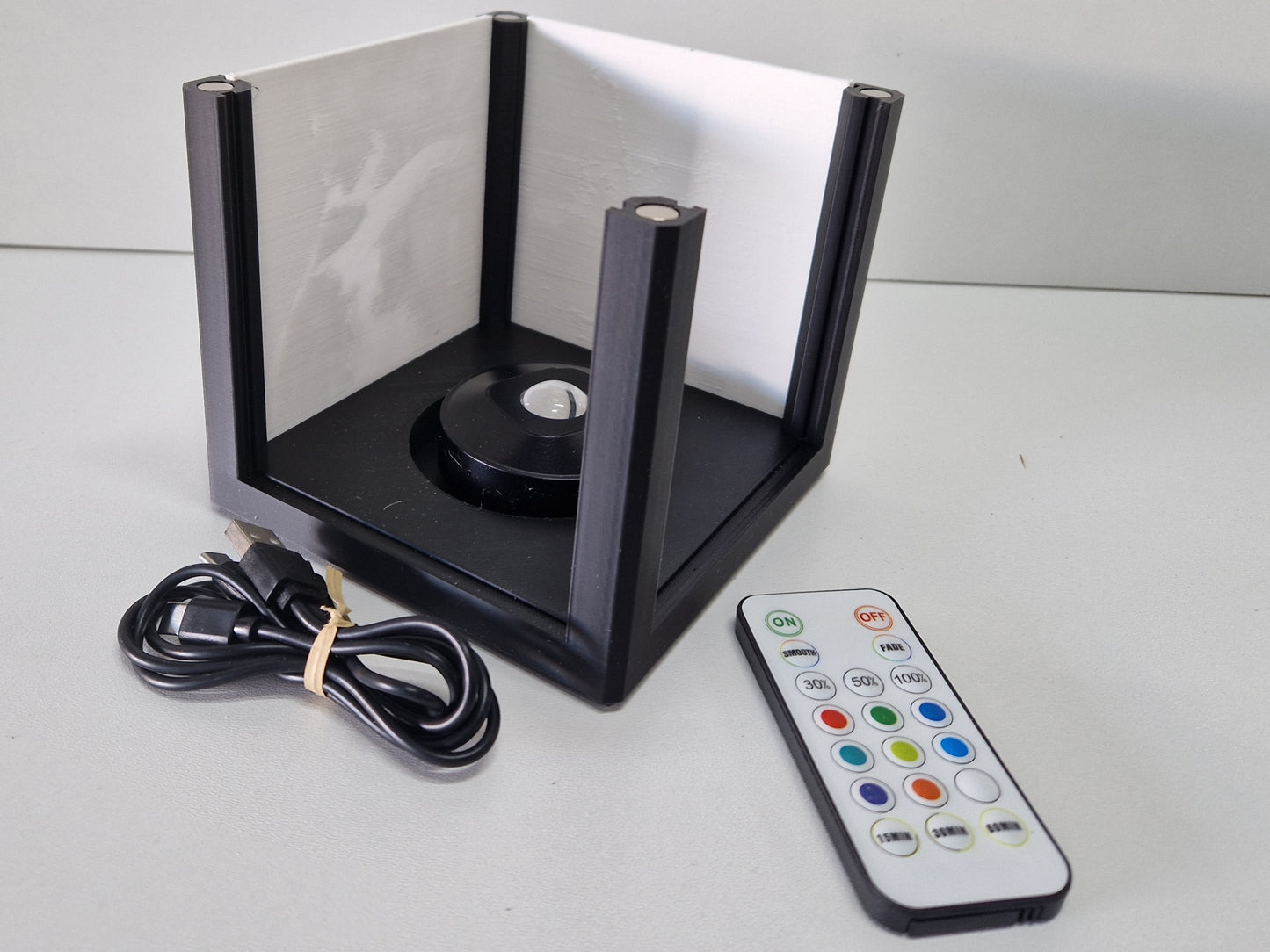Litho lamp met kleuren LED, oplaadbaar