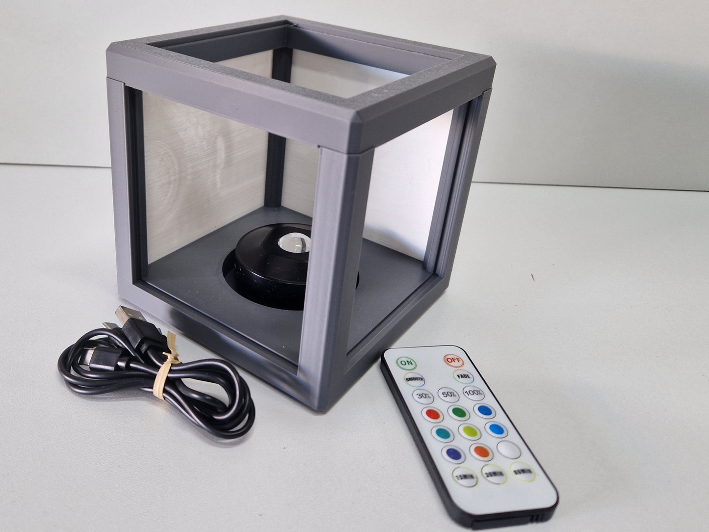 Litho lamp met kleuren LED, oplaadbaar