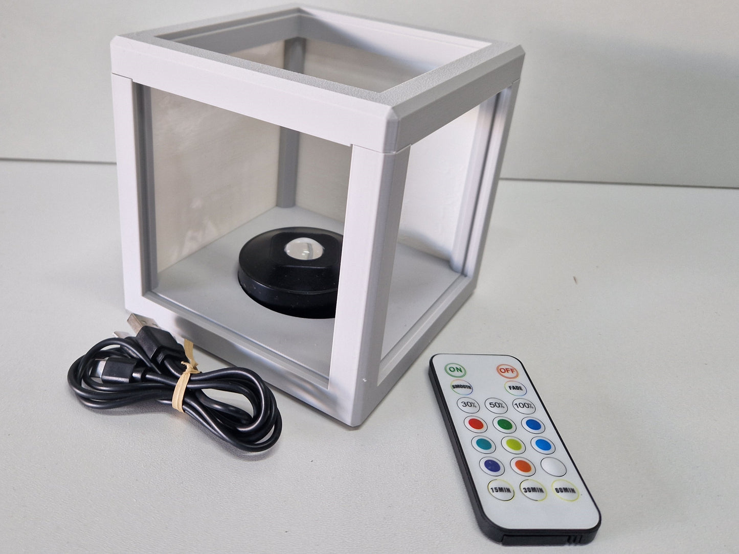 Litho lamp met kleuren LED, oplaadbaar