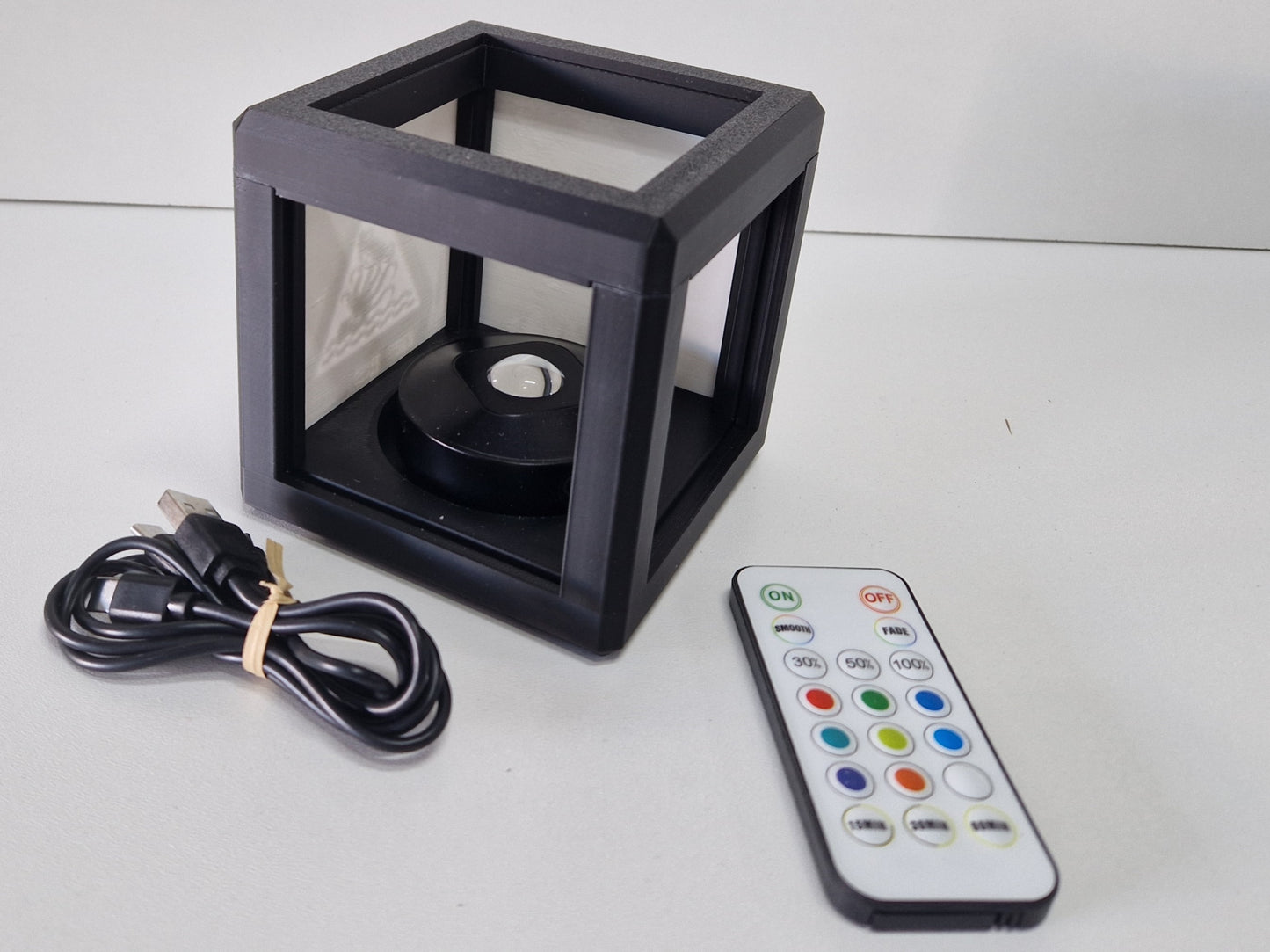Litho lamp met kleuren LED, oplaadbaar
