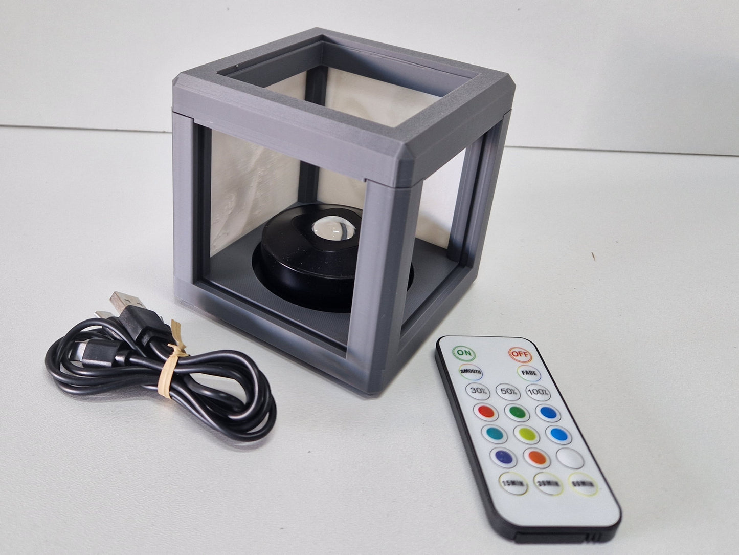 Litho lamp met kleuren LED, oplaadbaar