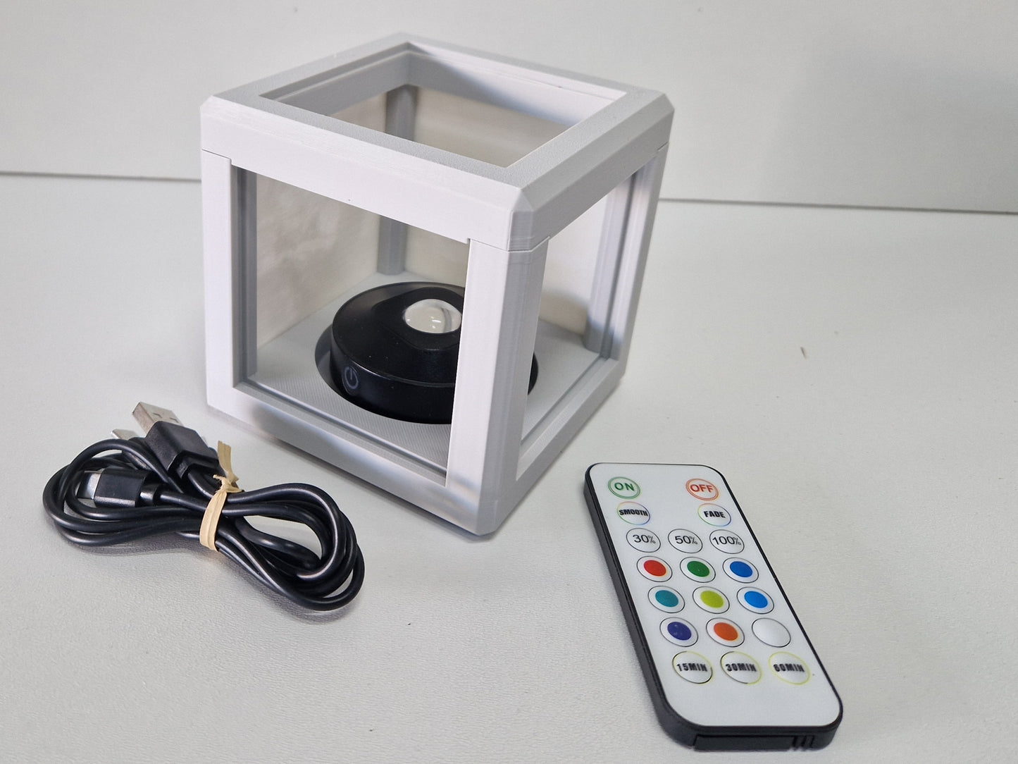 Litho lamp met kleuren LED, oplaadbaar
